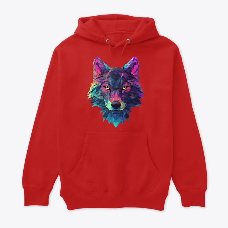 Geometric 3D Low Poly Wolfhead