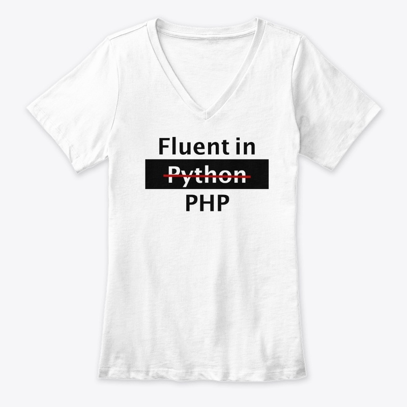 Fluent In PHP T-Shirt For Programmers