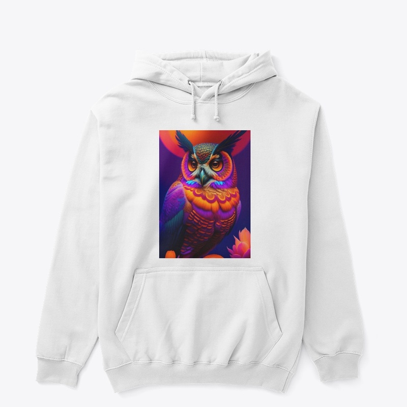 portrait of a geometric owl, 