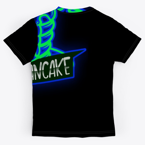Call Me Pancake Merch Black T-Shirt Back