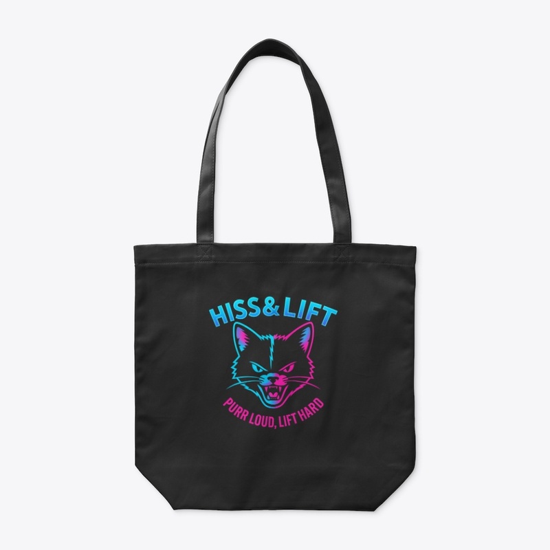 Hiss & Lift™ Gradient Neon Cat Logo