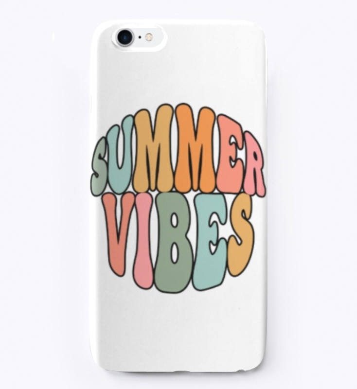 Summer Vibes Rainbow Text
