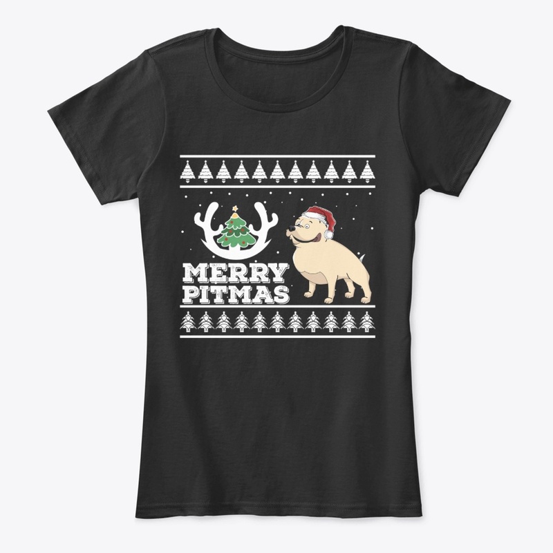 Merry Pitmas Ugly Christmas  Pit Bull