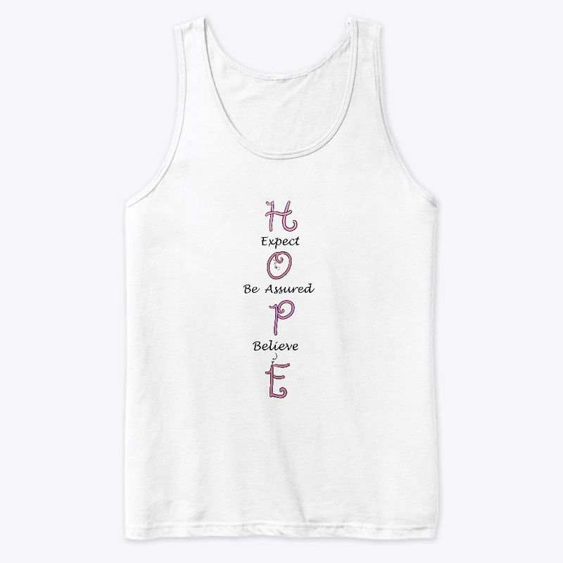 Hope Word Art in Shades of Pink