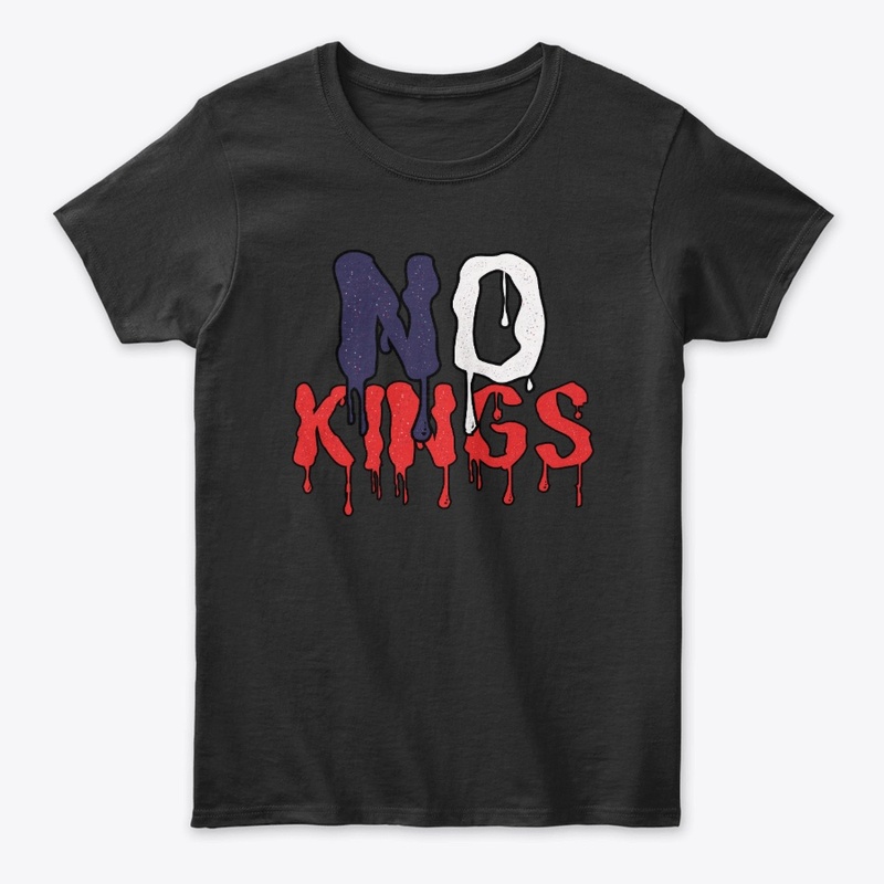 No Kings In America - Patriotic Grunge 