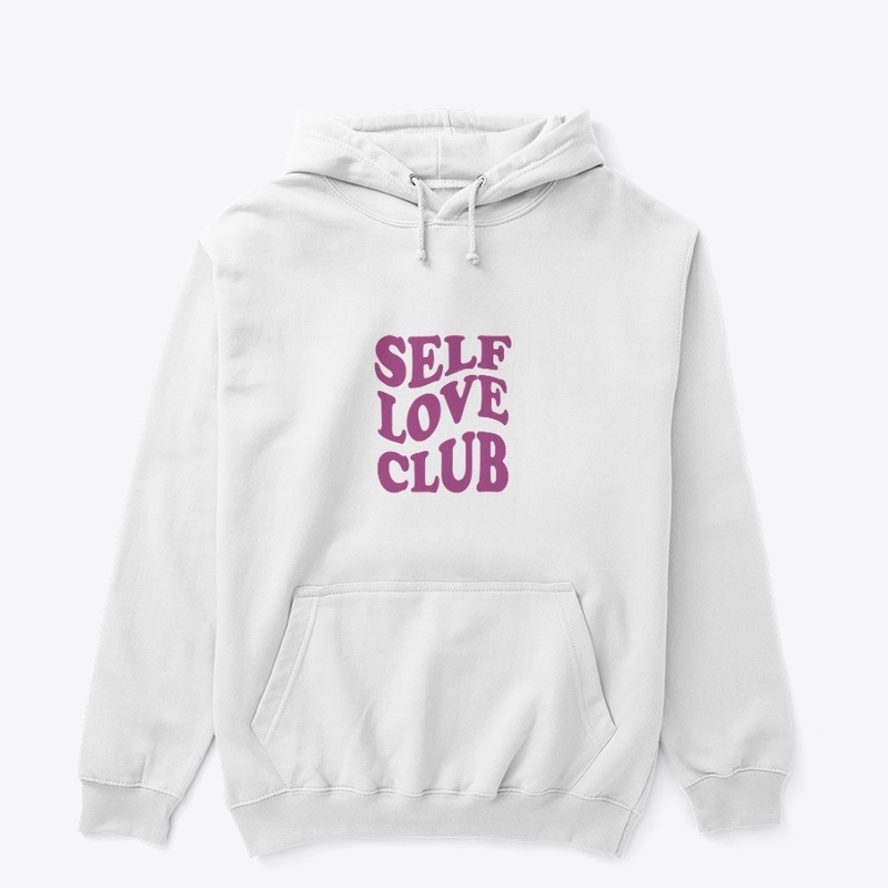 Self love club typography t shirt design