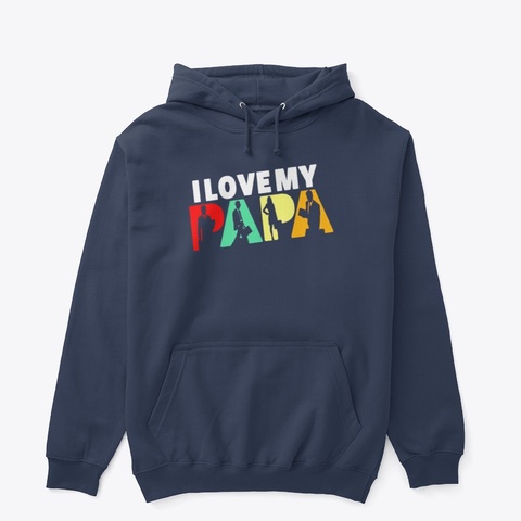 Ilovemy
Papa
 Navy áo T-Shirt Front