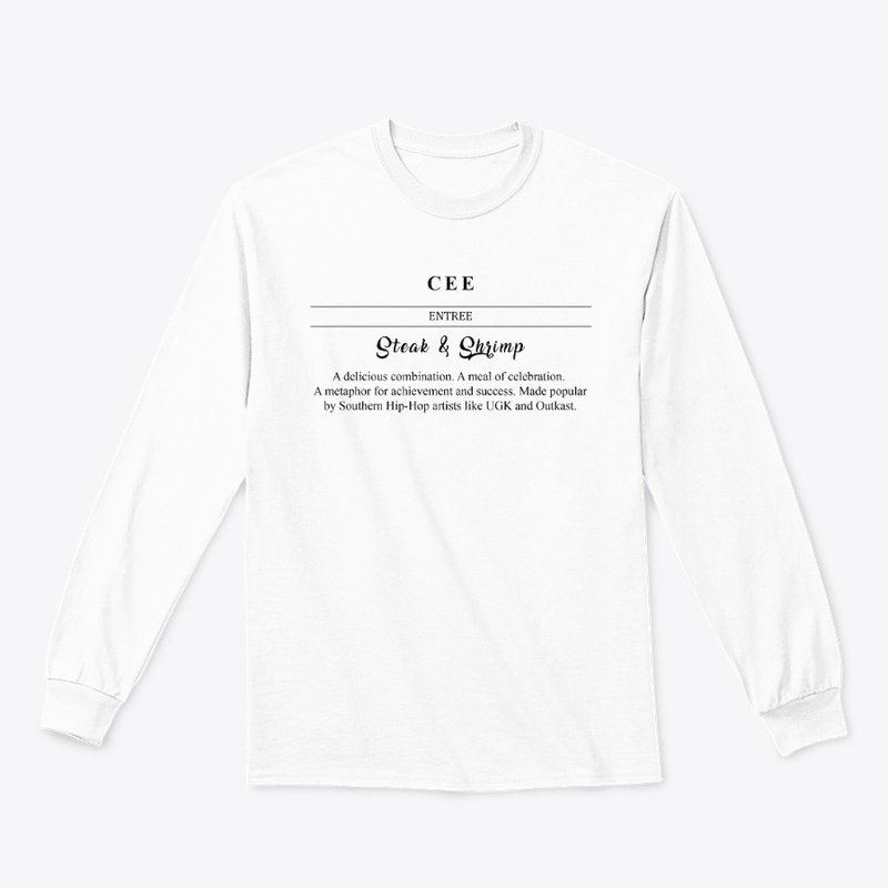 The Menu Longsleeve Tee in White