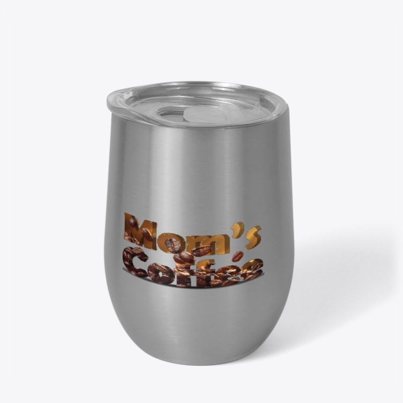 Mom's Coffee 3D Typography 