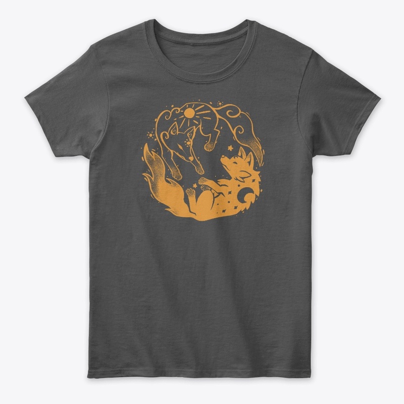 Sun and Moon Golden Wolves