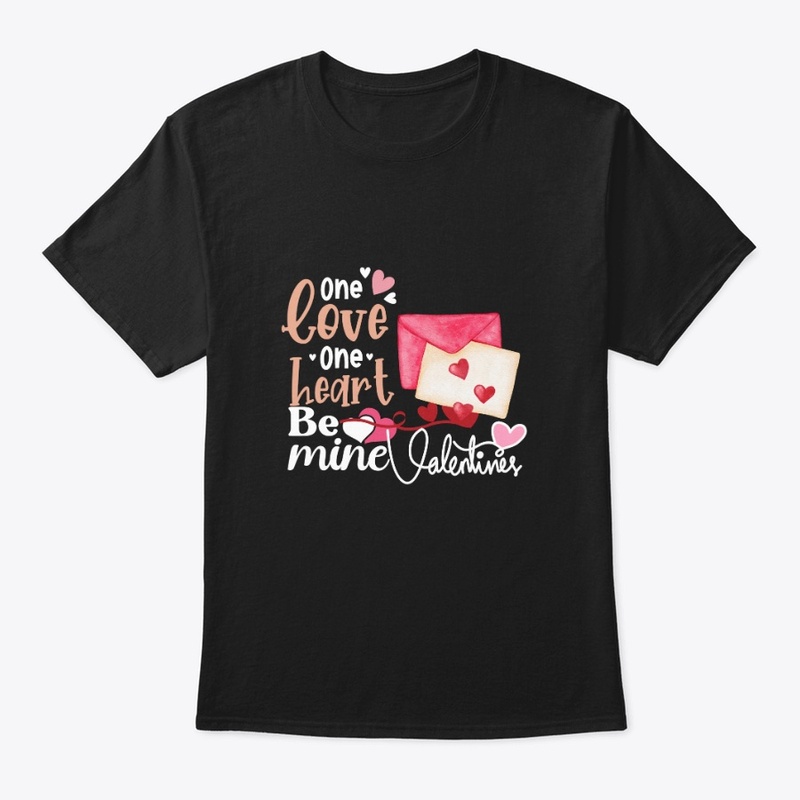 One Love One Heart Valentine Letter Art