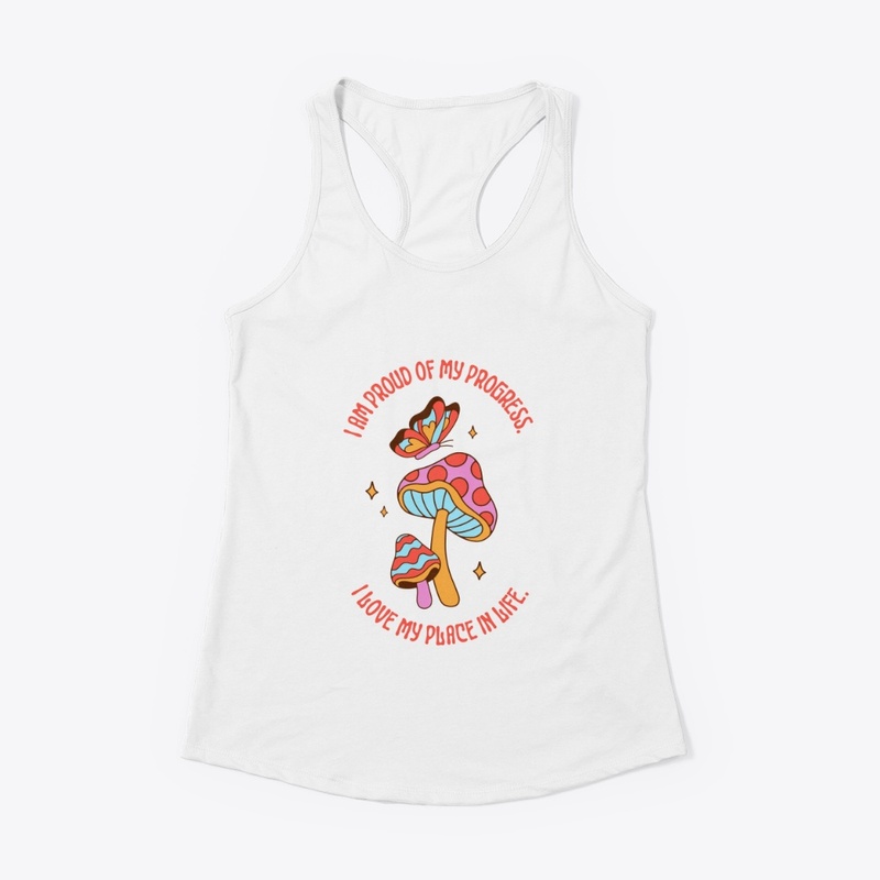 Bright Red, Yellow Pink Illustrative Tee