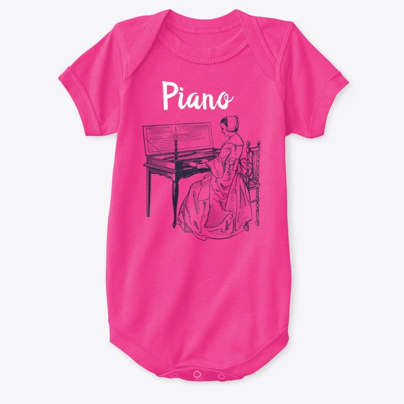 Piano design T-shirt