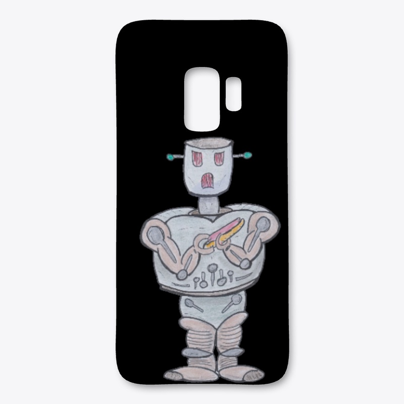 Robot w/ Hot Dog by Senseless Babble
