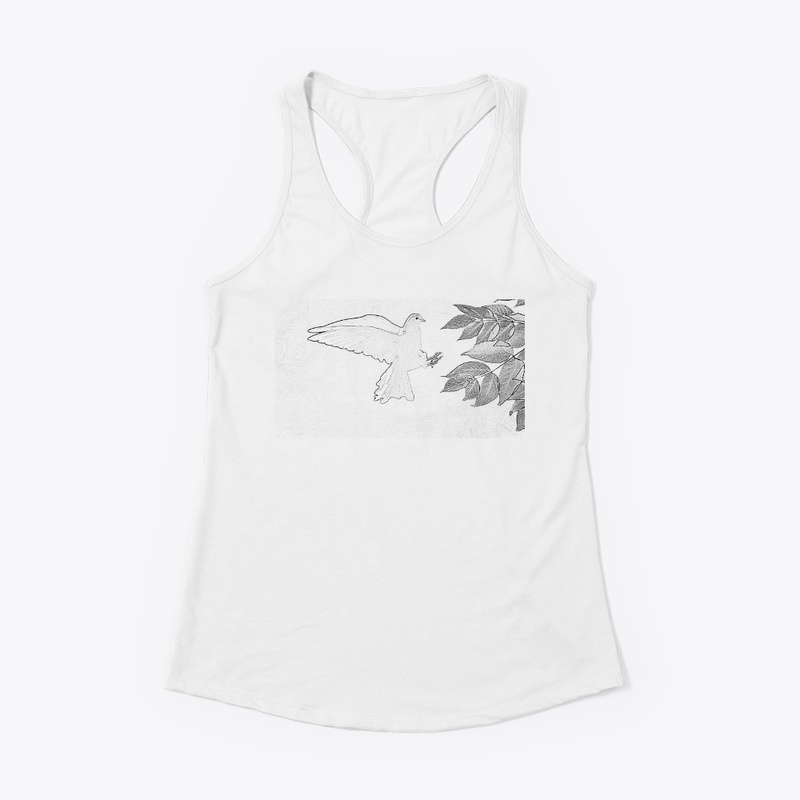 Leaf dove t-shirt and hoodie.