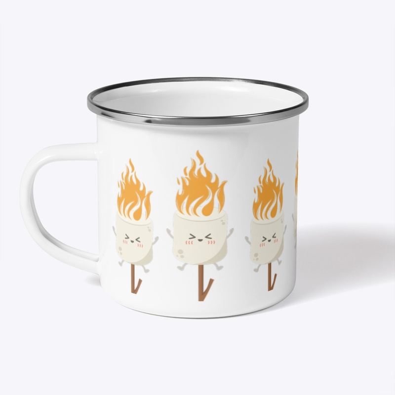 Lit Campfire Marshmallow