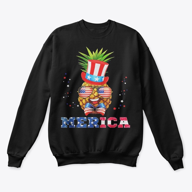 American Flag Merica Pineapple Patriotic