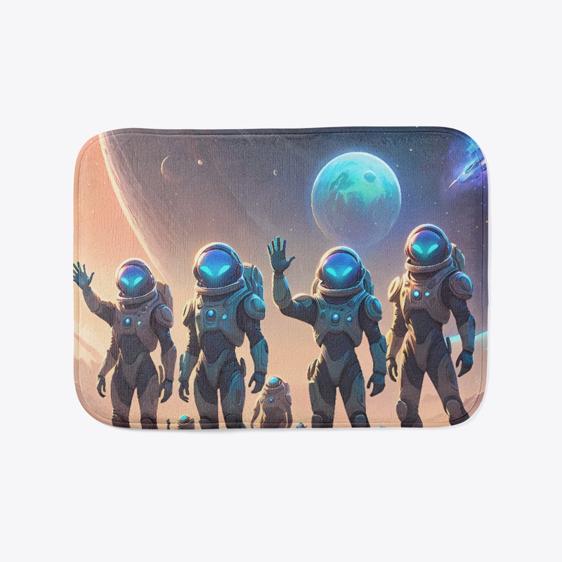 Aliens waving