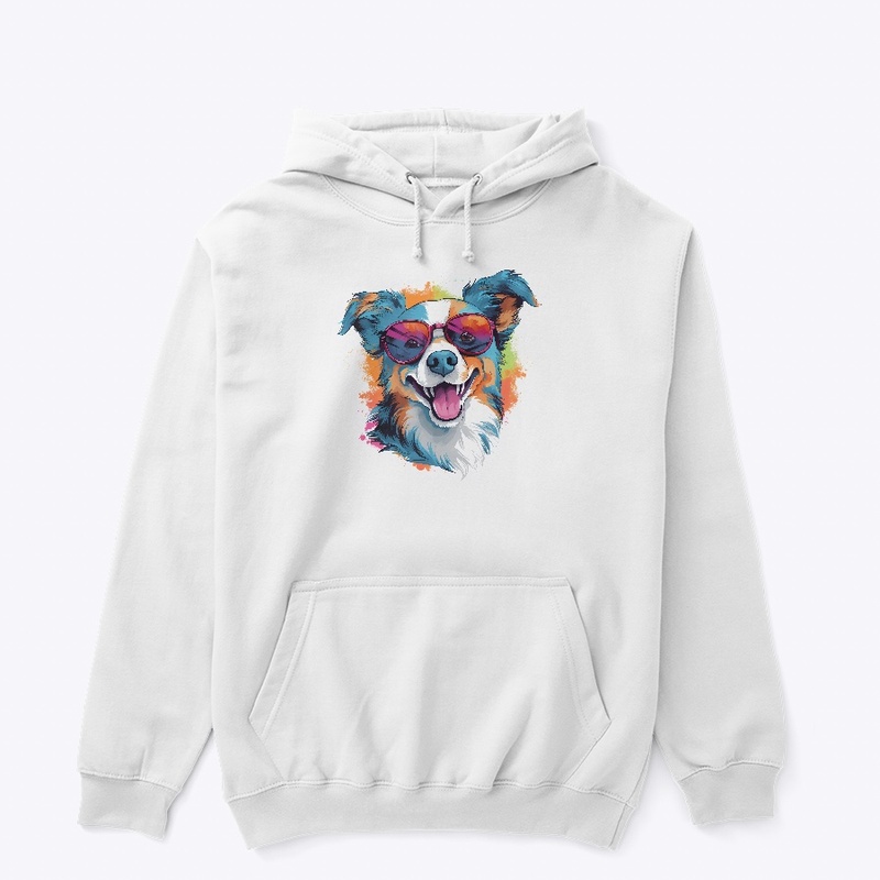 A vector of a cute happy dog