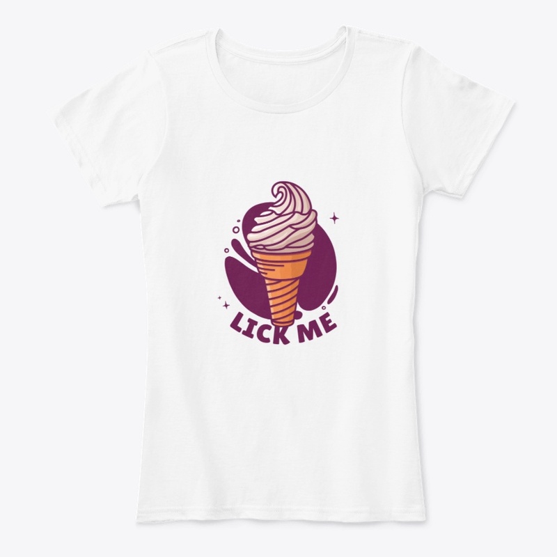 Lick me ice-cream t-shirt