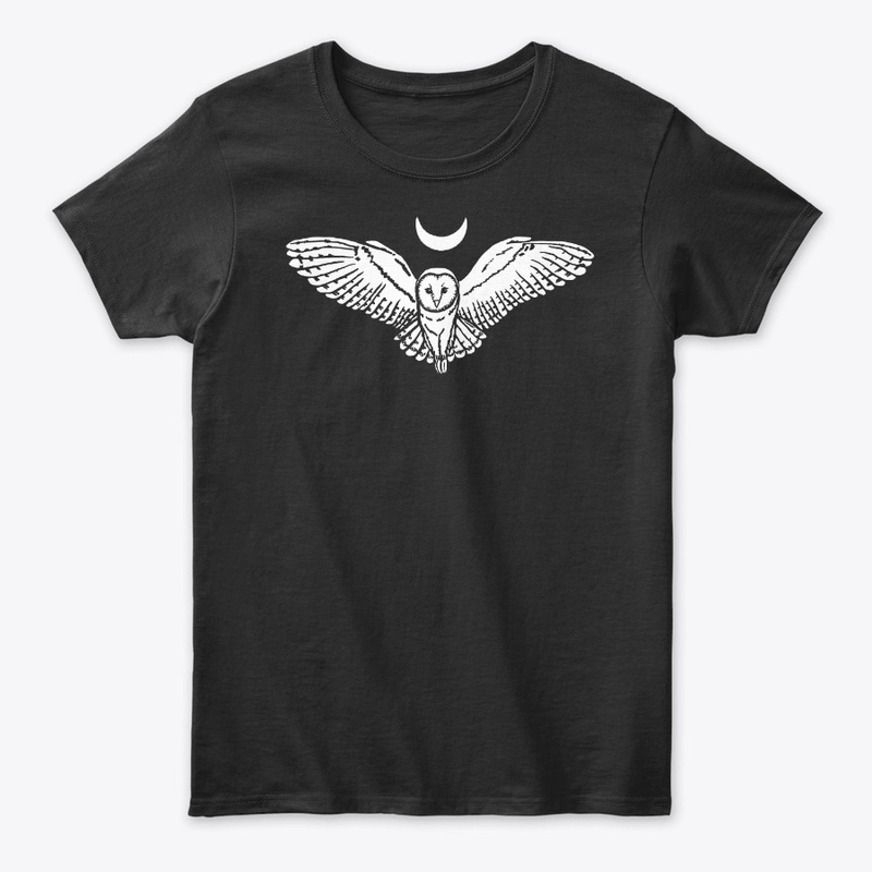 Witchy Barn Owl and Moon