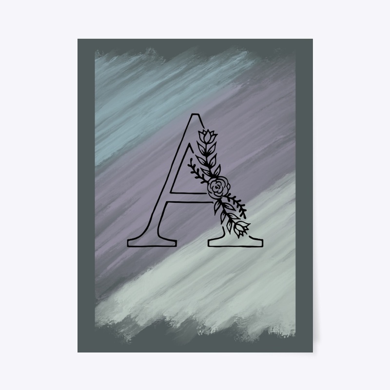 Alphabet A t-shirt design