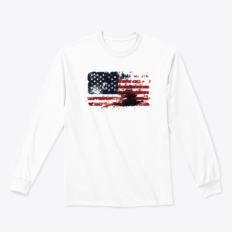 USA Flag Distressed, 4Th Of July 