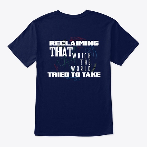 The Colorful World Charity Collection Navy Camiseta Back
