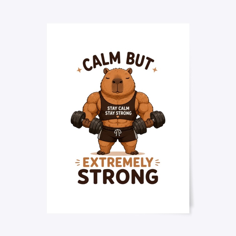 Calm But Extremely Strong Capybara