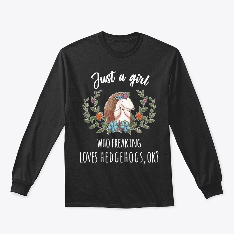 Girl Freaking Loves Hedgehogs Boho Style
