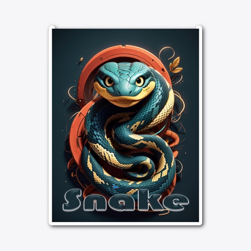T-shirt design Snake 