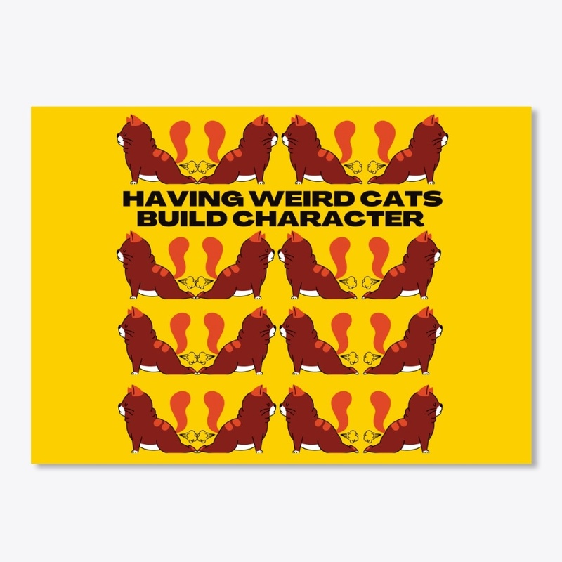 CATS BUILD CHARACTER - FUNNY CAT DESIGN