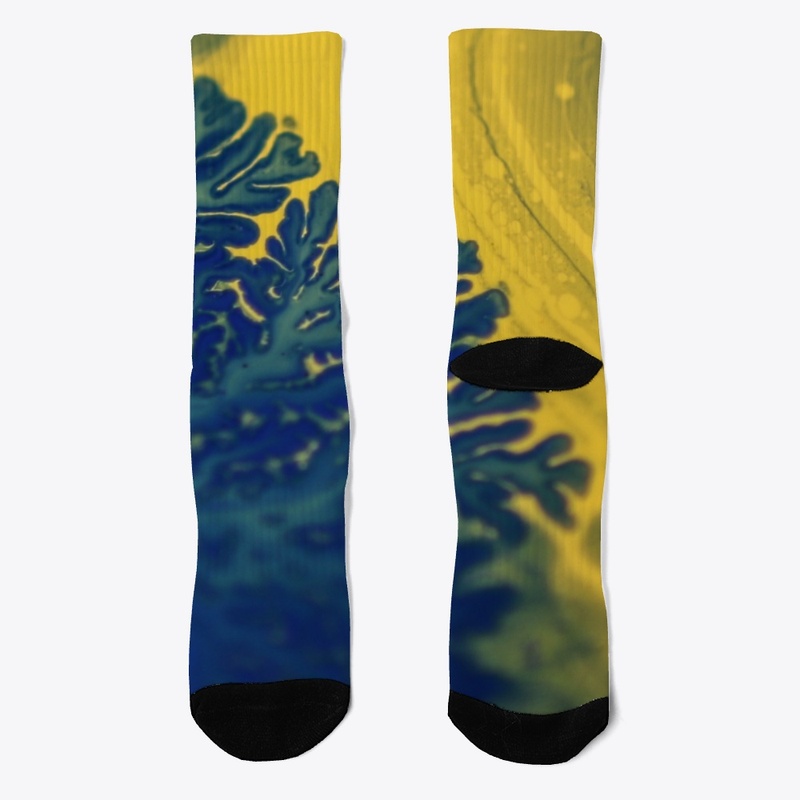 Abstract Reef Coral Tie-dye Design