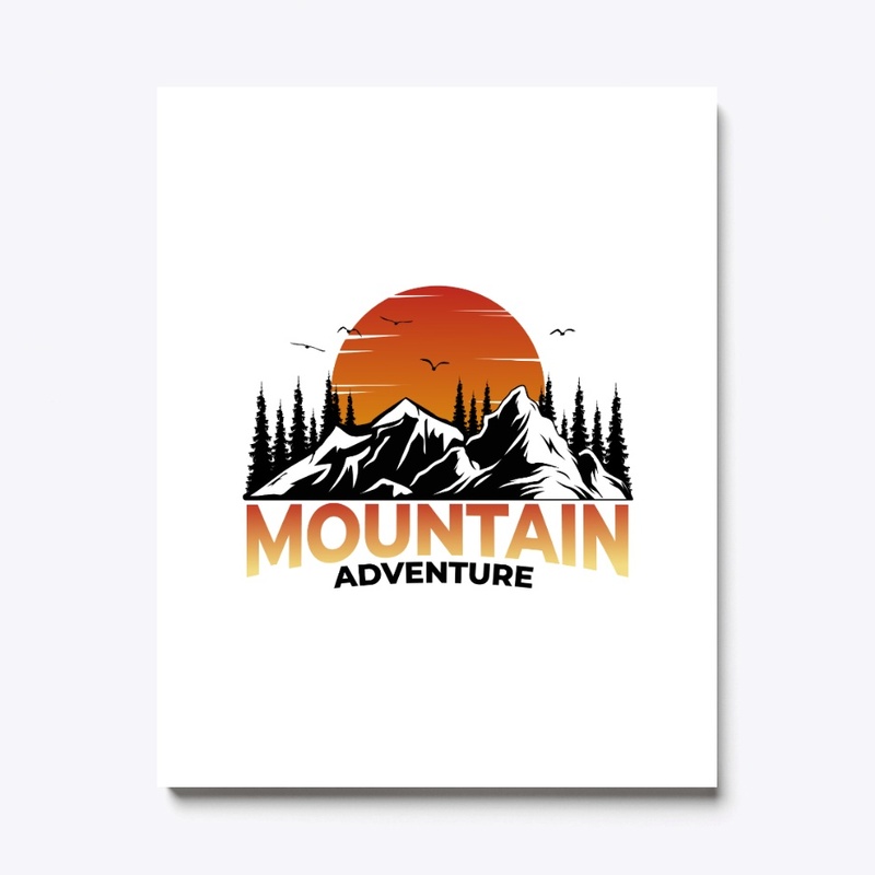 Mountain pine tree adventure sunset 
