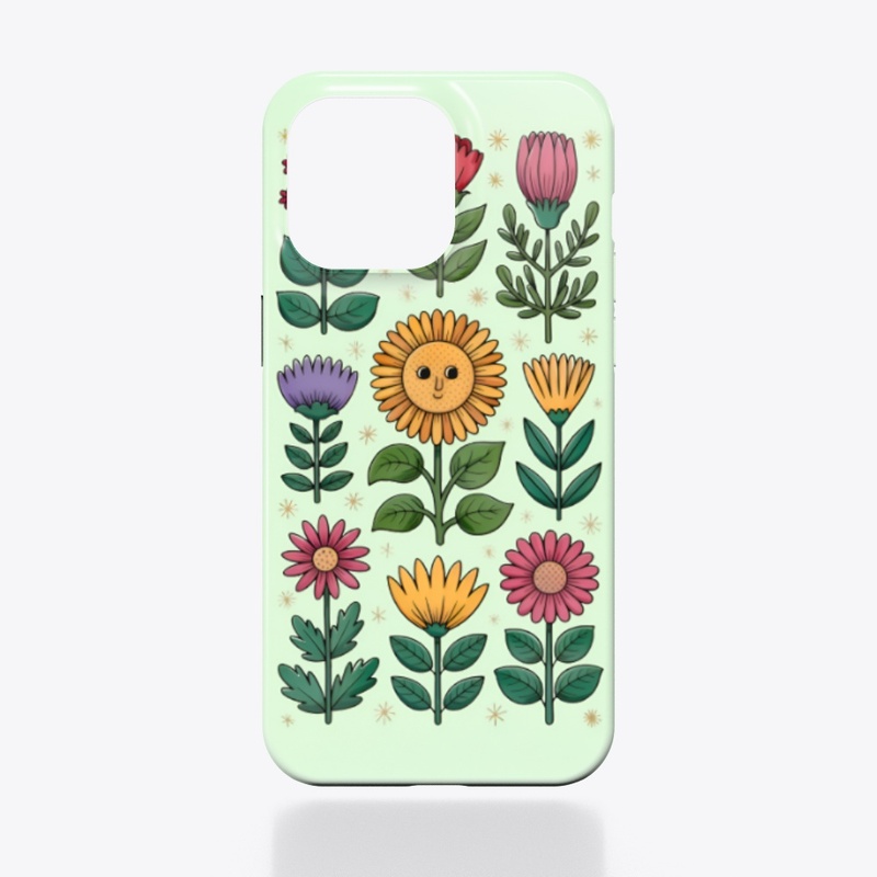 Cute Floral Cartoon Phone Case