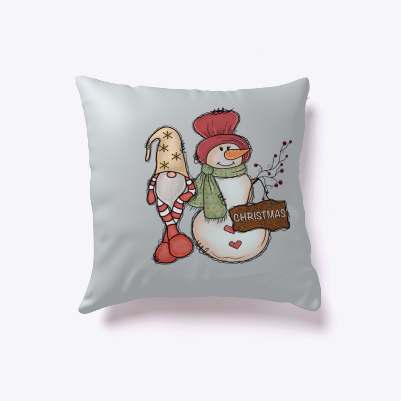 Hello Winter Snowman With Gnome