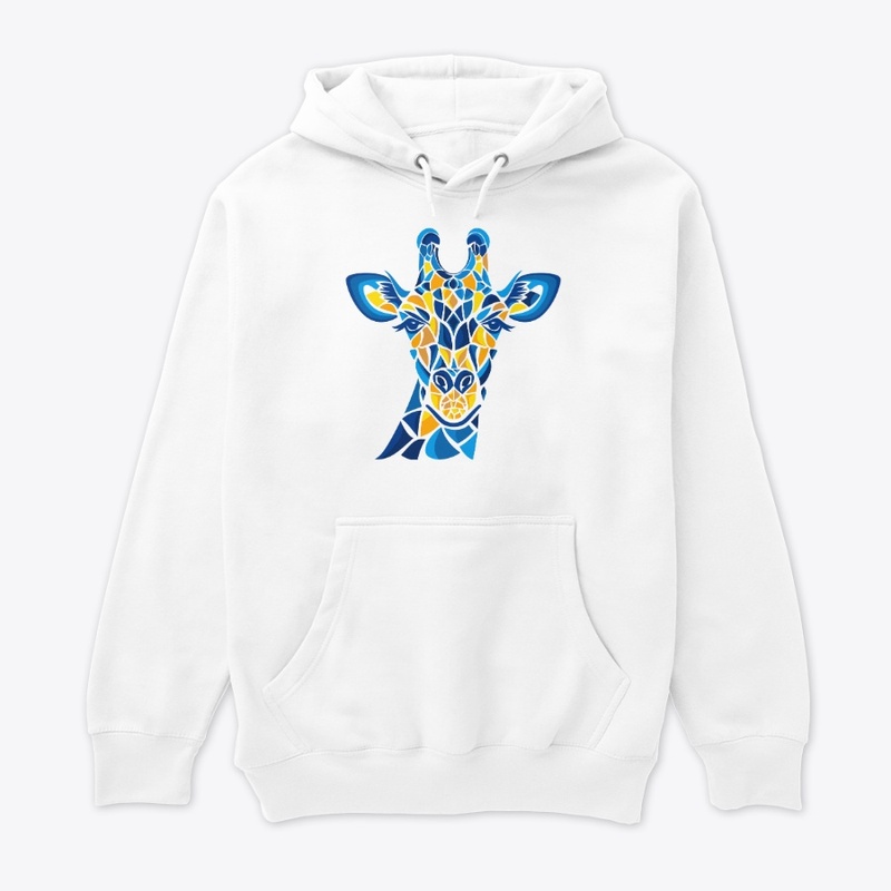 Trendy Giraffe Geometric Colorful Modern