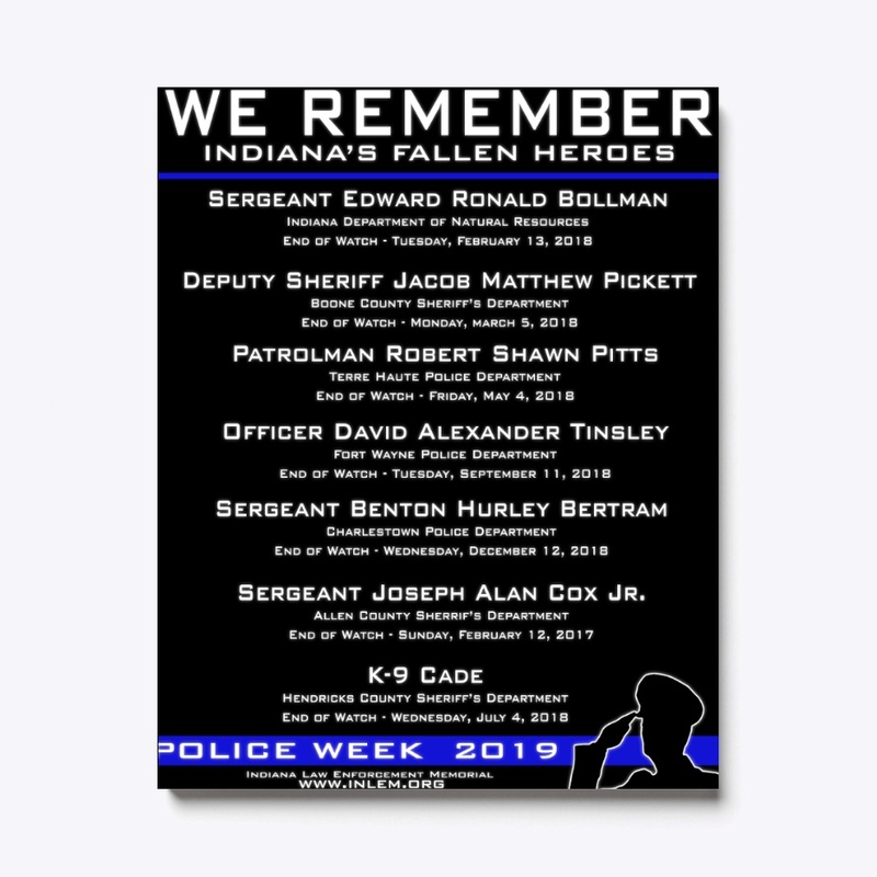 Indiana 2019 Police Week Products