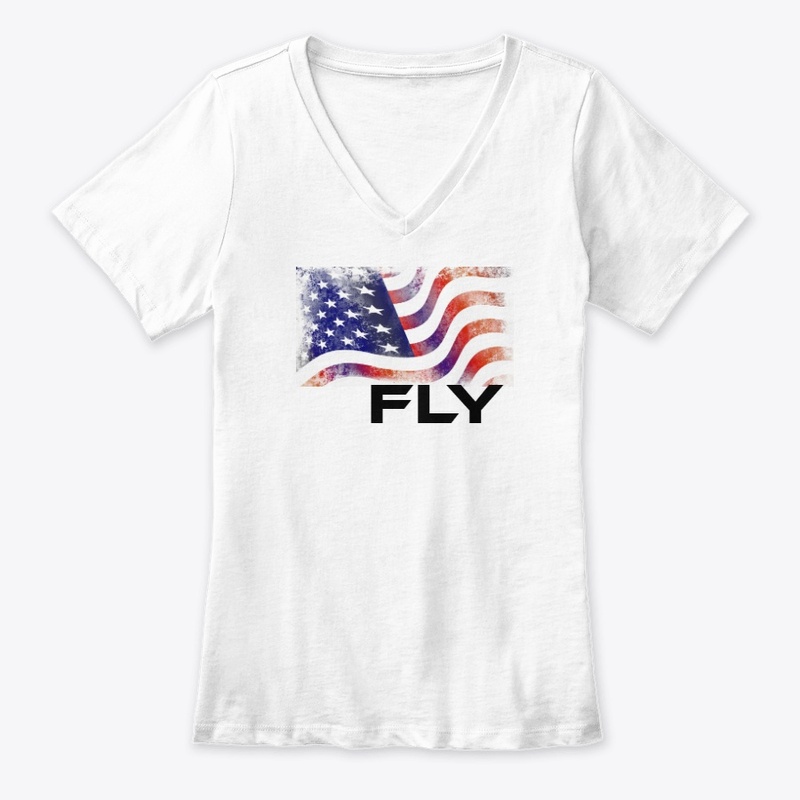 Fly in America t-shirt and sticker