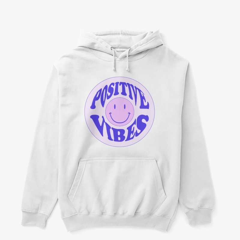 Positive Vibes: Purple Retro Smiley Tee