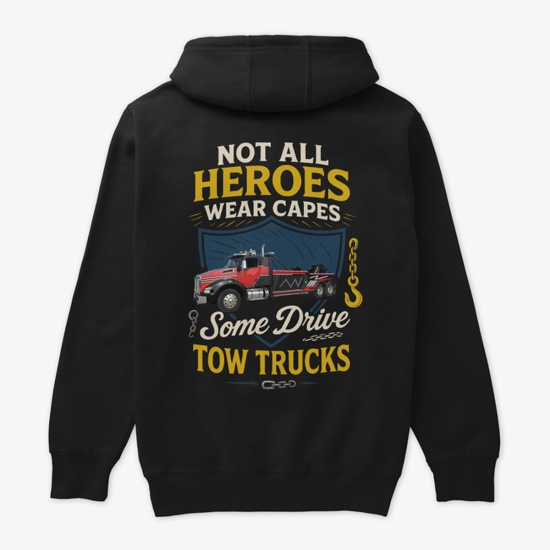Tow Truck Hero – Back Print Design