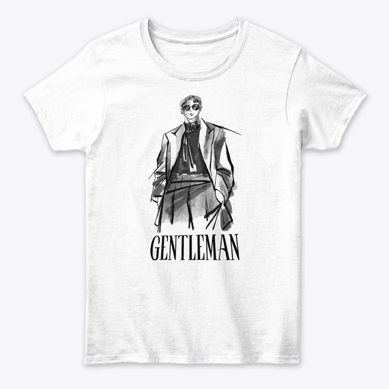 Gentleman tshirt and hoodie.