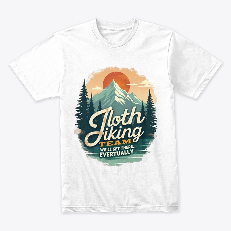 Funny Sloth Hiking Team Design