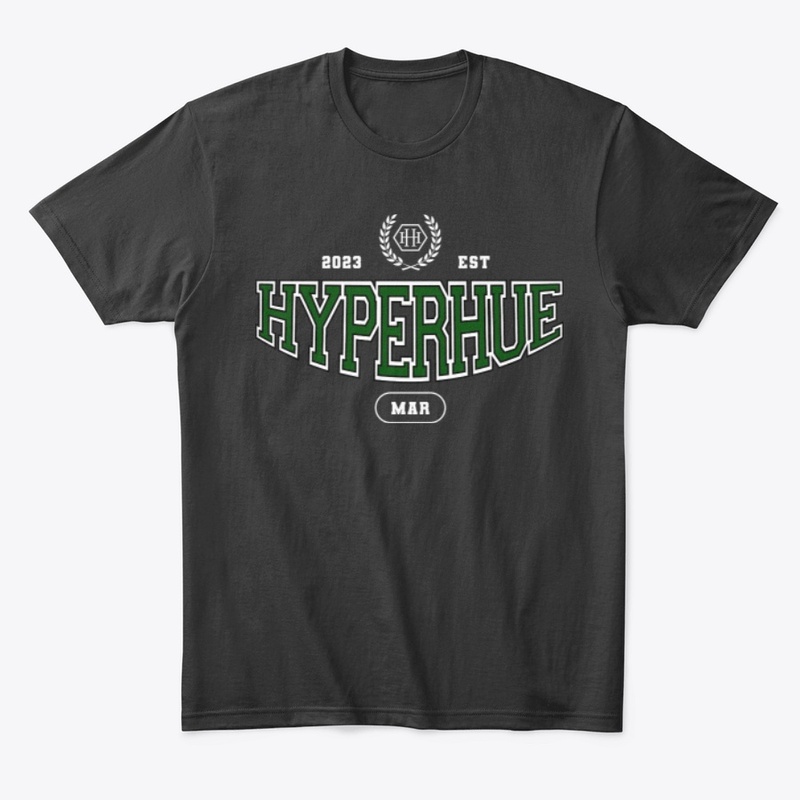HyperHue Varsity tees green