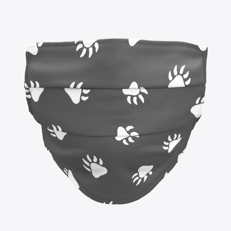 Grey and White Bear Mask