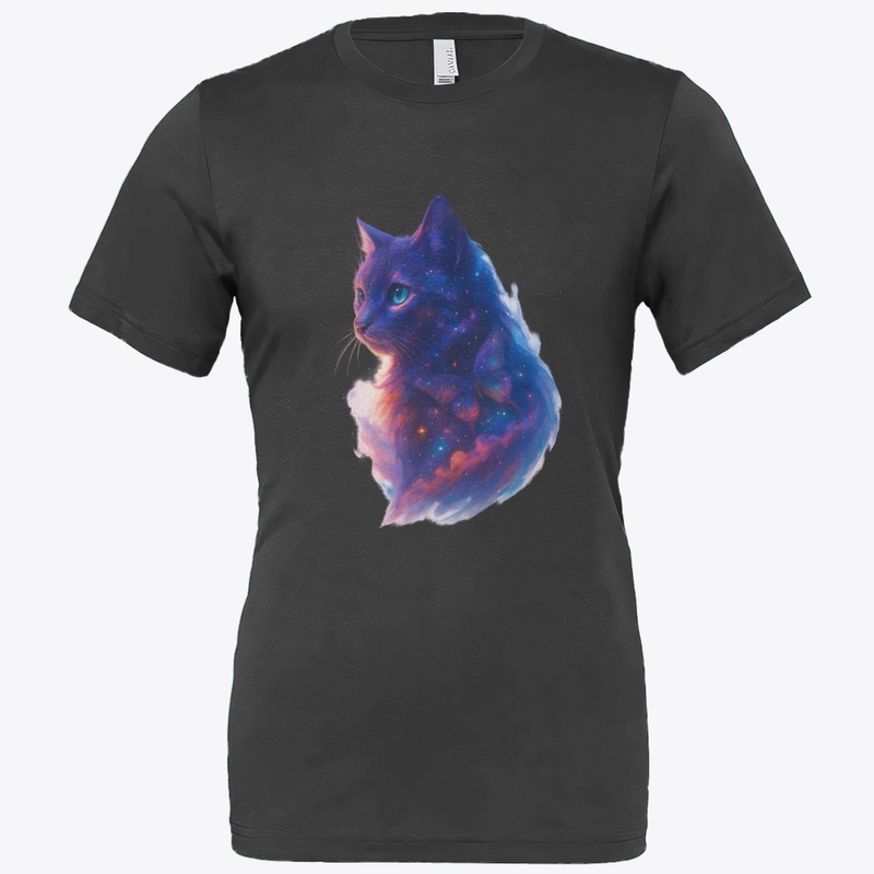 Galaxy Cat Space Art T-Shirt