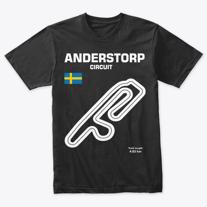 Anderstorp Circuit Track Outline shirt