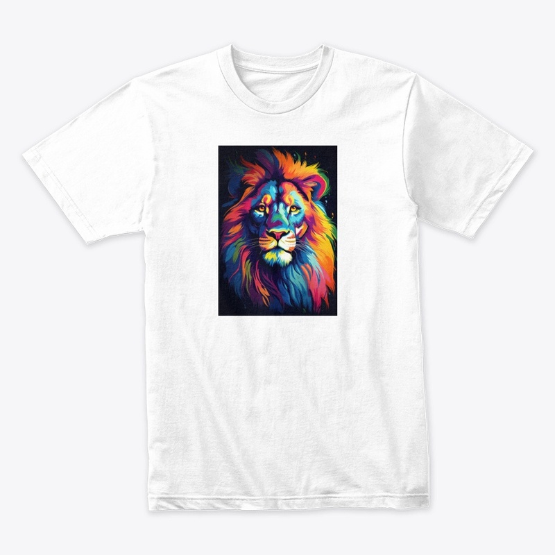 psycodelic lions face