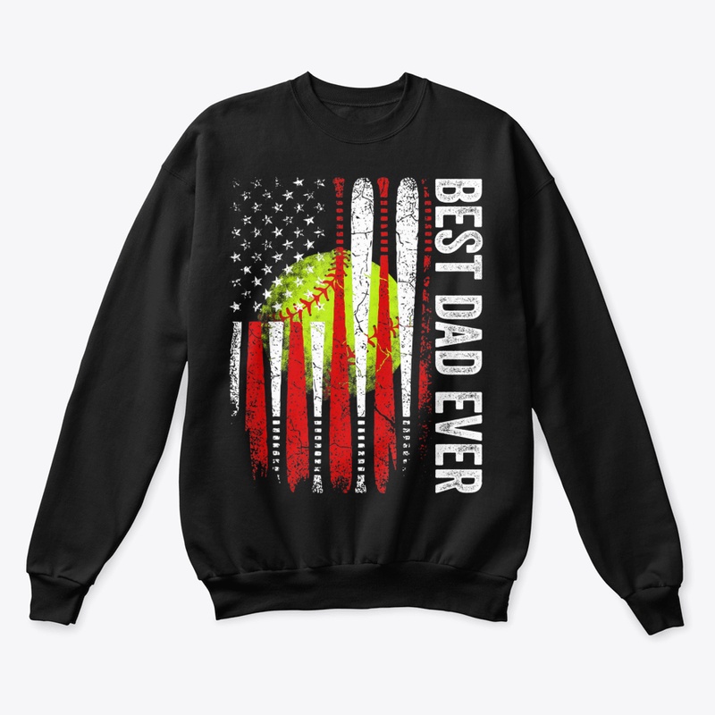MENS BEST DAD EVER AMERICAN FLAG COACH