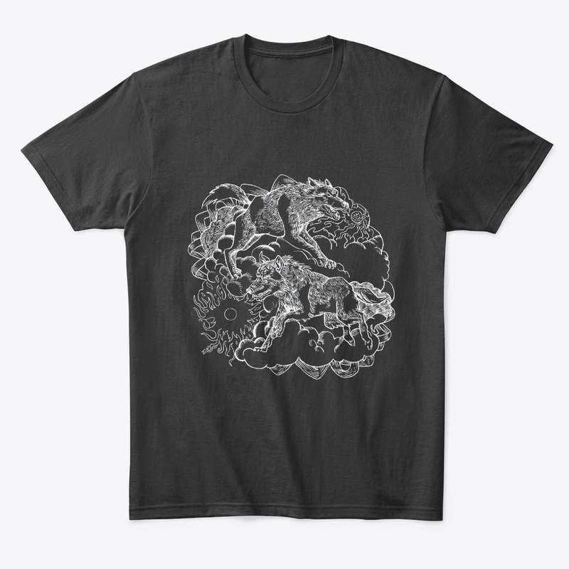 Wolf Moon And Sun Yin Yang Wolves